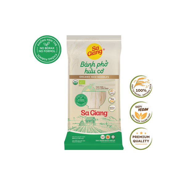 bánh phở hữu cơ organic