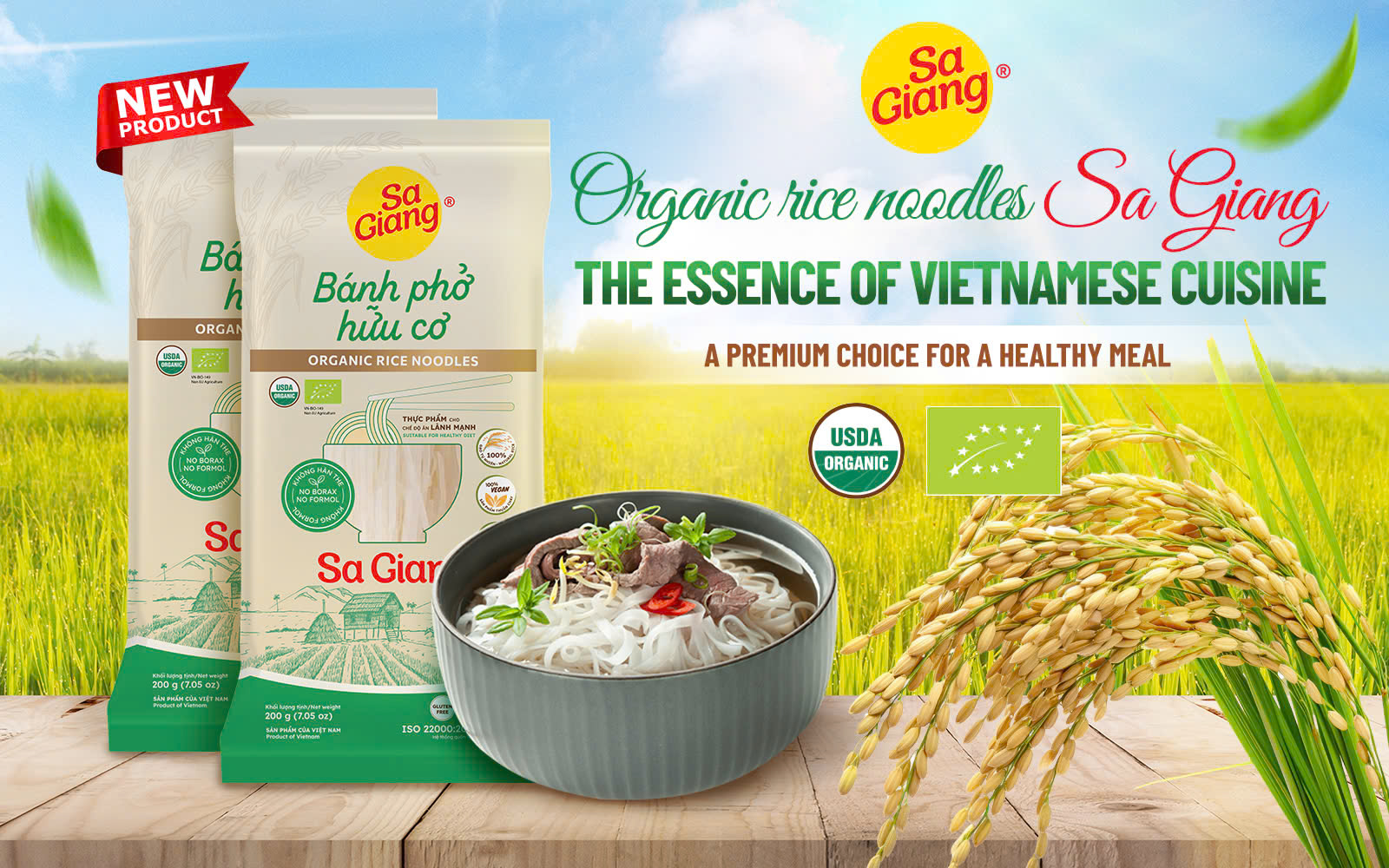 organic rice noodles