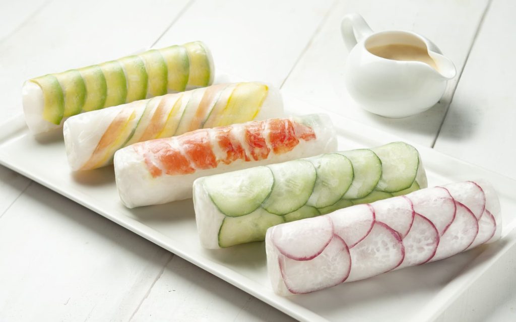 Salad Roll with Rice Paper